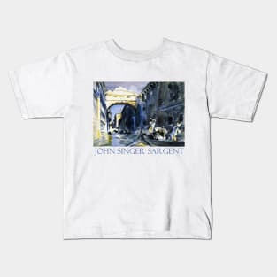 The Bridge of Sighs, Venice by John Singer Sargent Kids T-Shirt